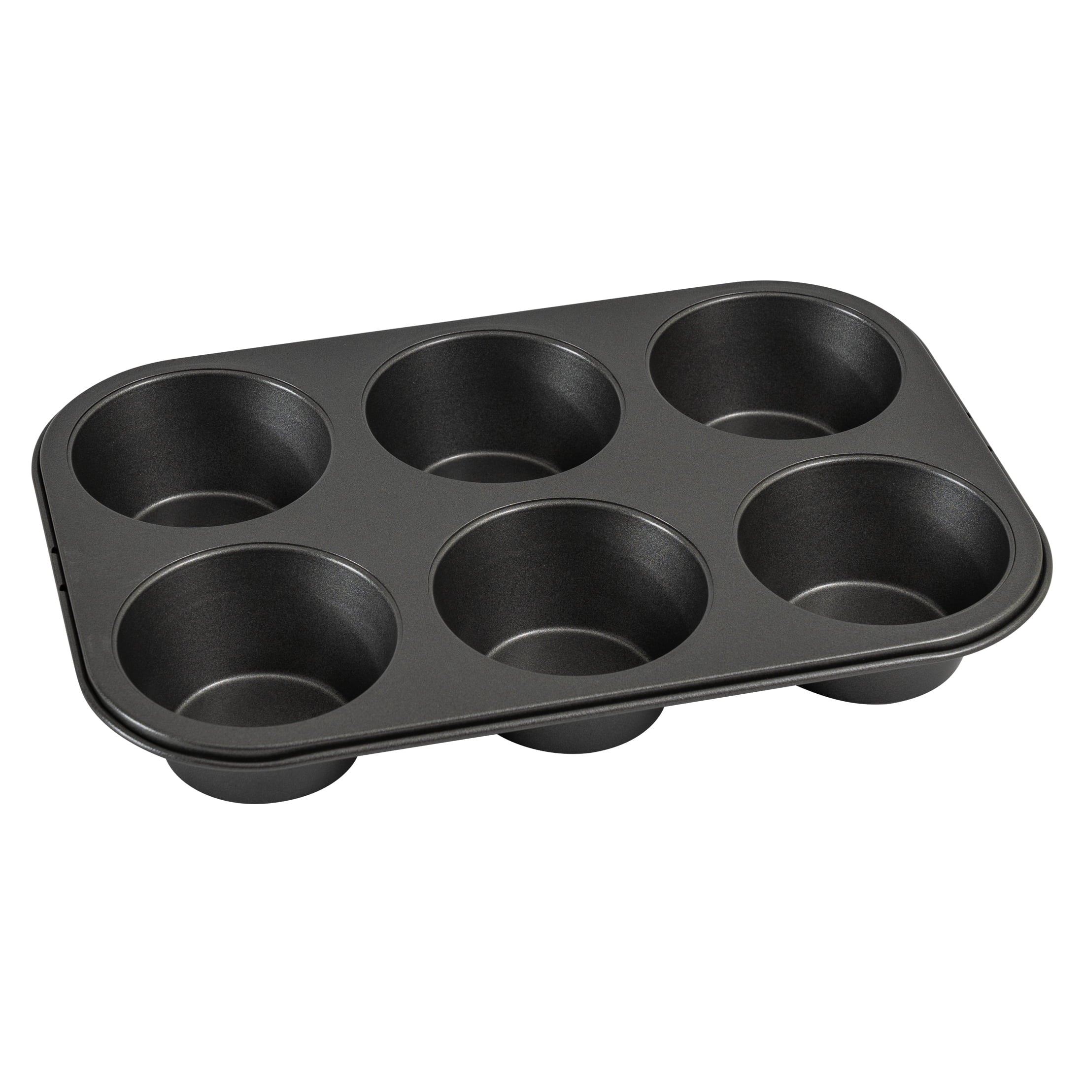 Mainstays-6-Cup-Jumbo-Muffin-Pan-Non-Stick-Bakeware-3-4-inch-Diameter-Cups-Gray-Carbon-Steel_cf13f3d1-0451-4eec-b7bc-3430feb92176.d592c7d41849962c54dd87c90873ae71 Mainstays 6 Cup Jumbo Muffin Pan, Non-Stick Bakeware,3.4 inch Diameter Cups,Gray,Carbon Steel