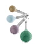 The Pioneer Woman 8-Piece Plastic Measuring Cup and Spoon Set, Multicolor - Image 2